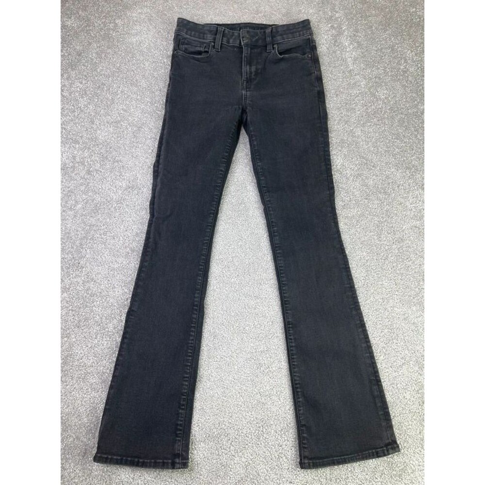 American Eagle High Rise Skinny Kick Black Jeans 2